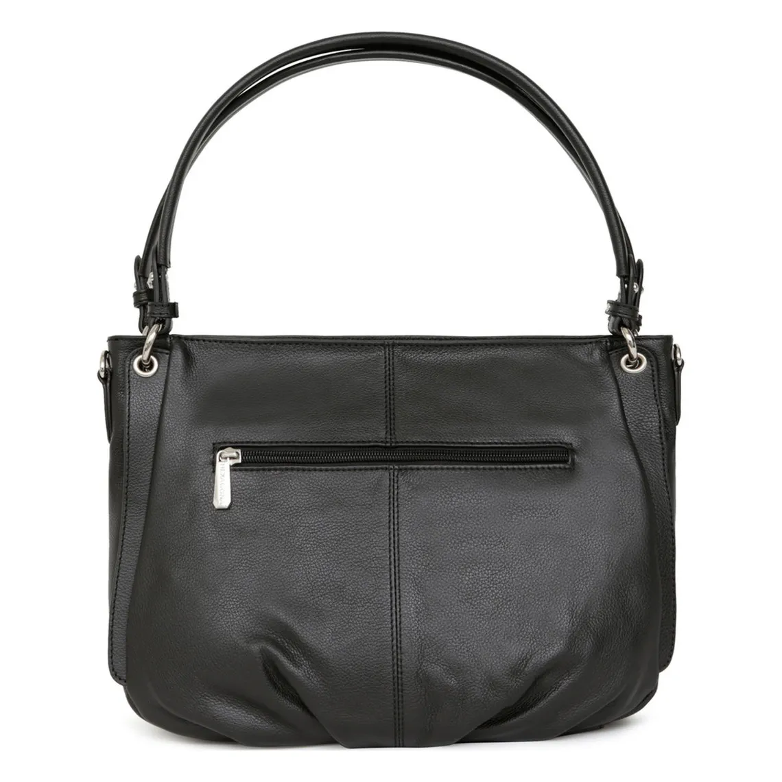 Besace Cuir CONFORT Noir Maya | 3 Suisses