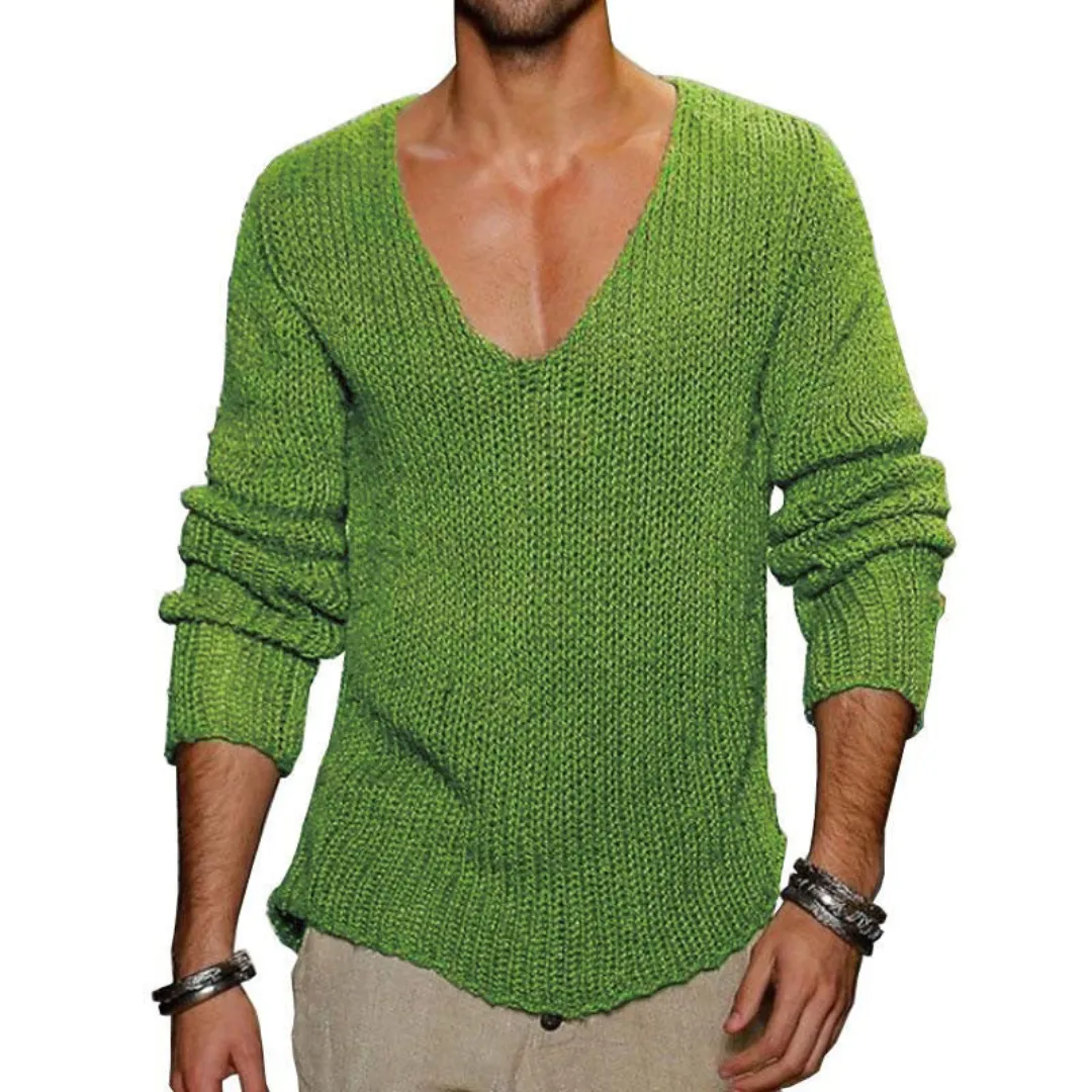 Bheem | Pull Tricoté  Col en V Pour Hommes | Chaud