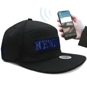Casquette Bluetooth avec écran LED personnalisable