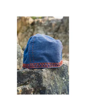 Casquette viking bleu modèle Anders, avec broderie ⚔️ Boutique Épées