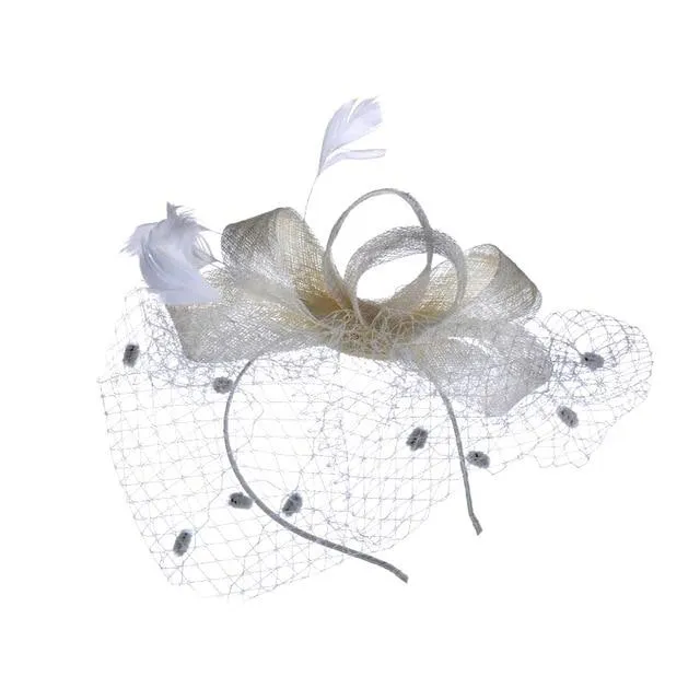 Chapeau De Mariage Plume et voile