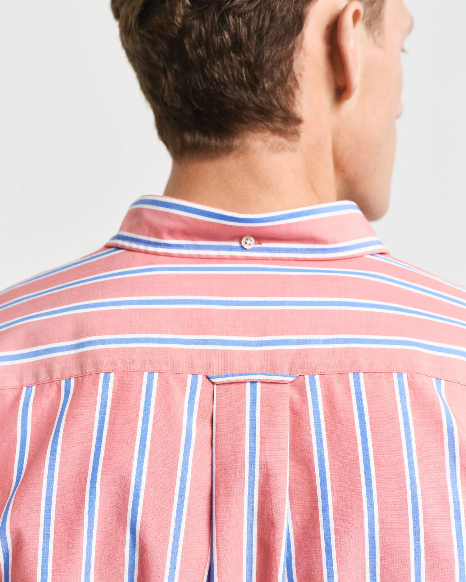 Chemise regular fit en popeline à rayures classique