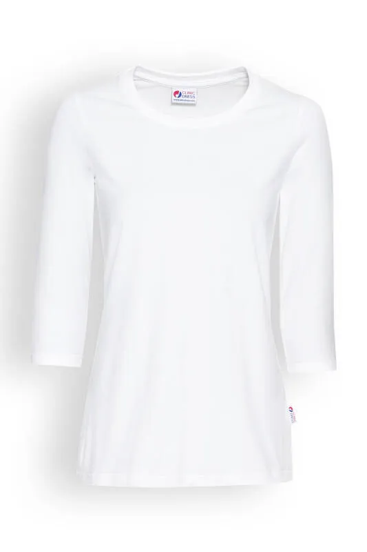 CORE T-shirt Femme - manche 3/4 blanc