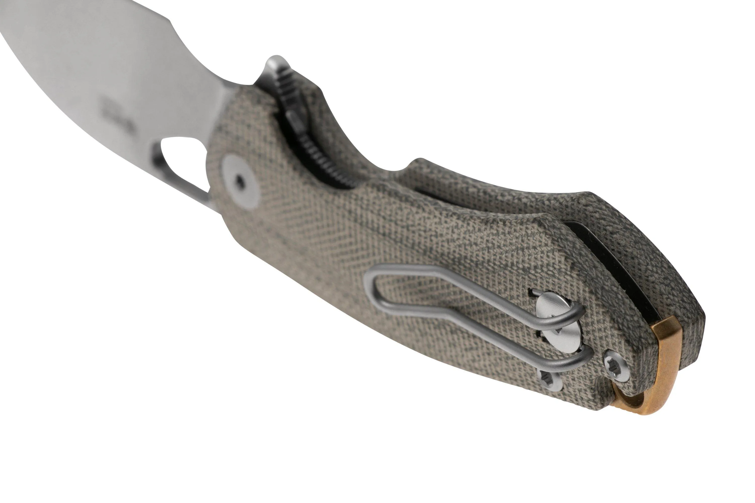  GiantMouse ACE Riv Green Micarta couteau de poche, Ansø en Voxnaes design