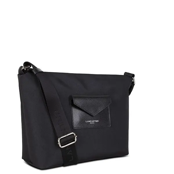 Lancaster - Grand sac besace Smart KBA Noir