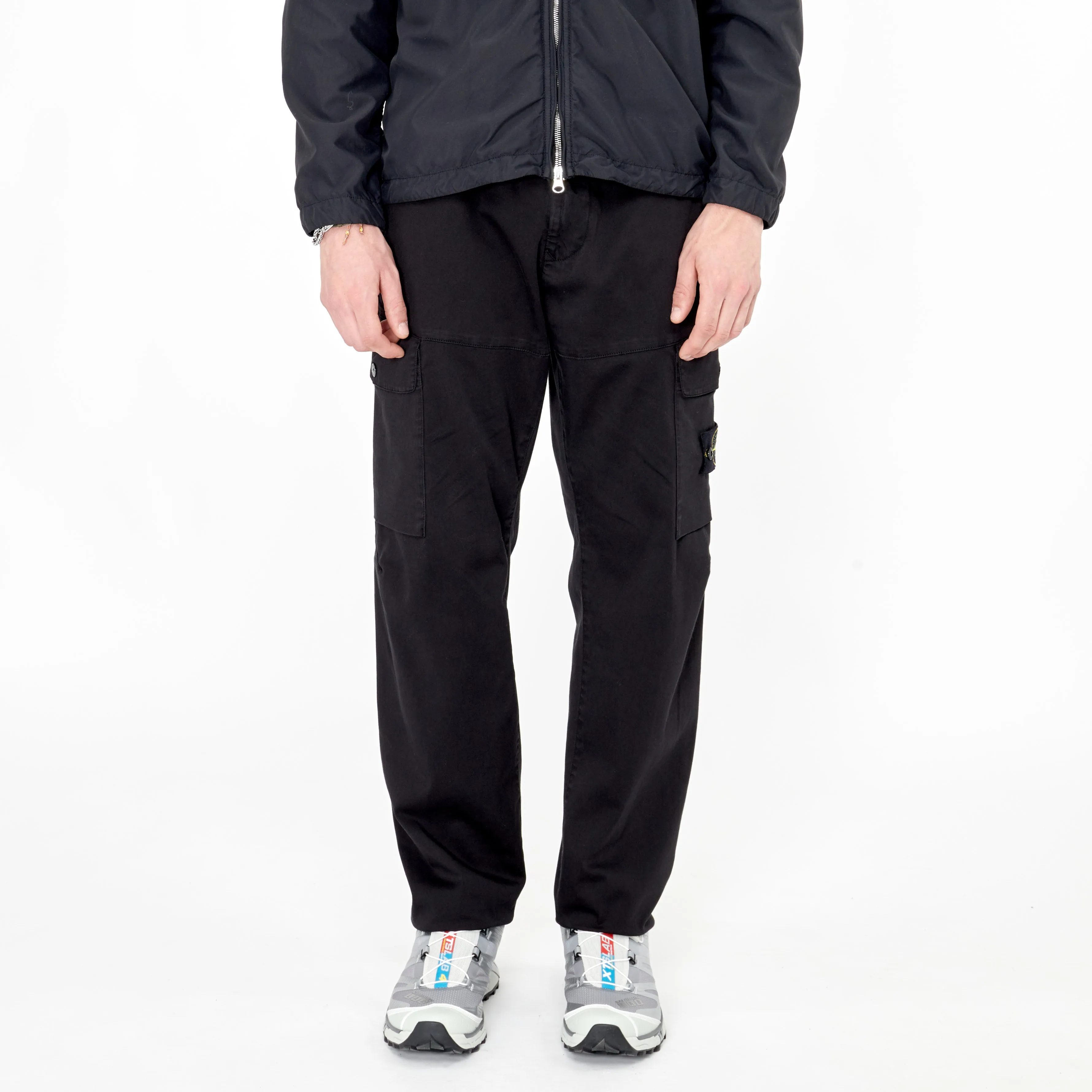 Pantalon Cargo Droit Stone Island Noir 33908
