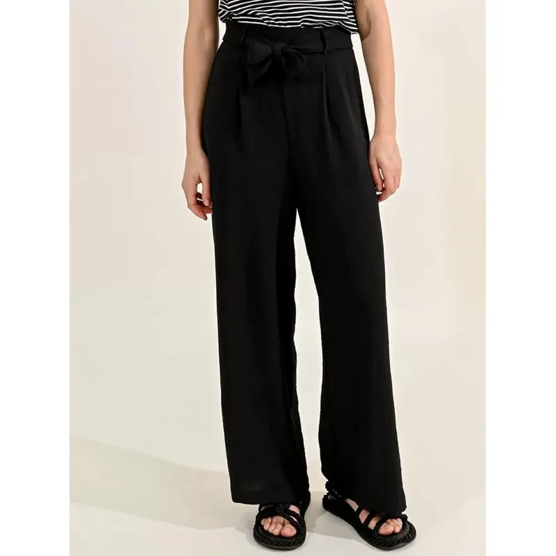 Pantalon fluide agnes atlantic bleu blanc femme - Tiffosi | wimod