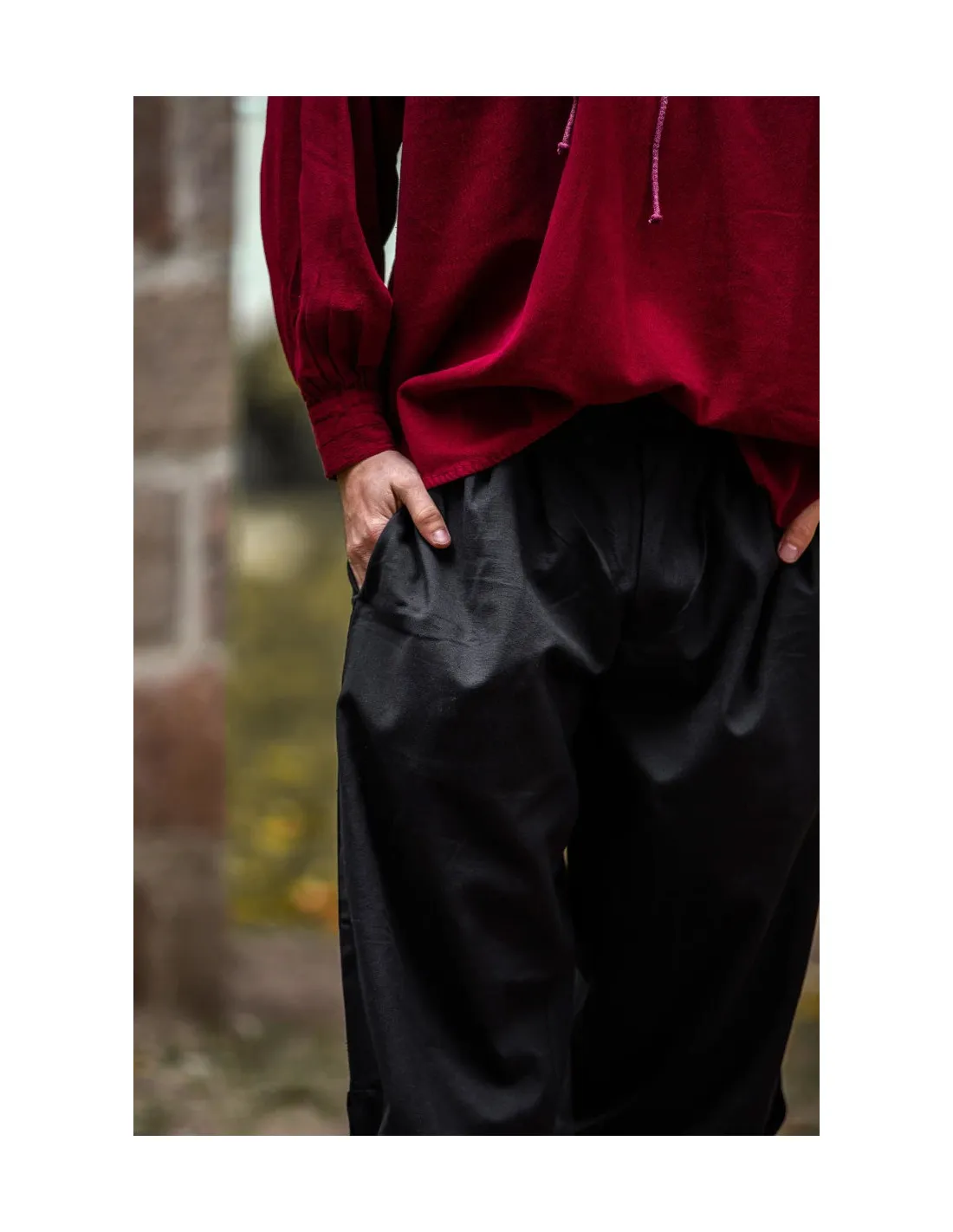 Pantalon pirate Vincent, couleur noir ⚔️ Boutique Épées