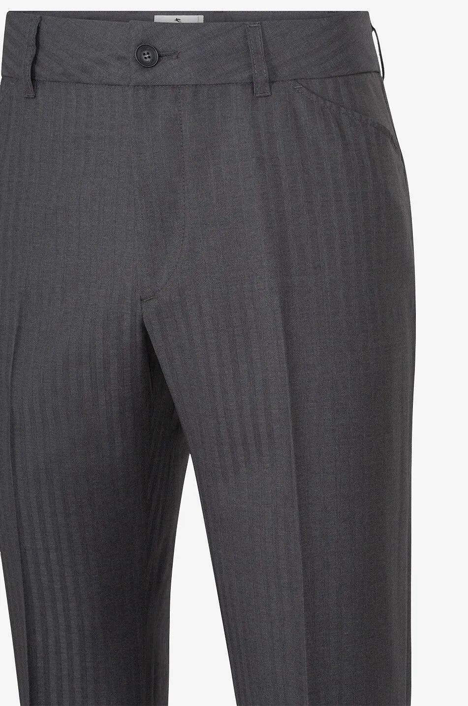 Pantalon évasé en laine vierge milleraie