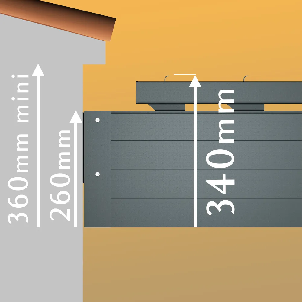 Pergola bioclimatique spinelle 4,50x4,987 m double vérin à télécommande (gris anthracite stucturé ral7016st)