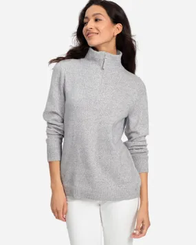 Pull gris col troyer