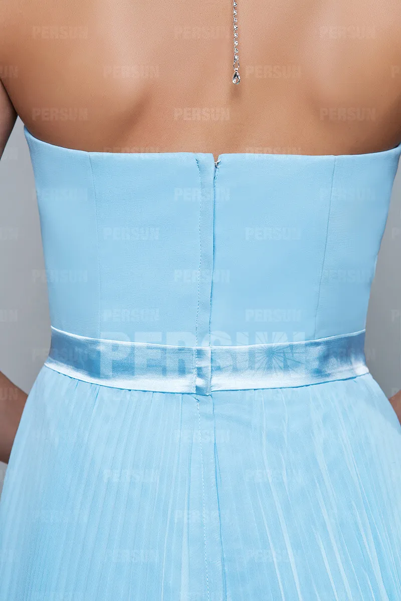 Robe bustier demoiselle d'honneur dépurée