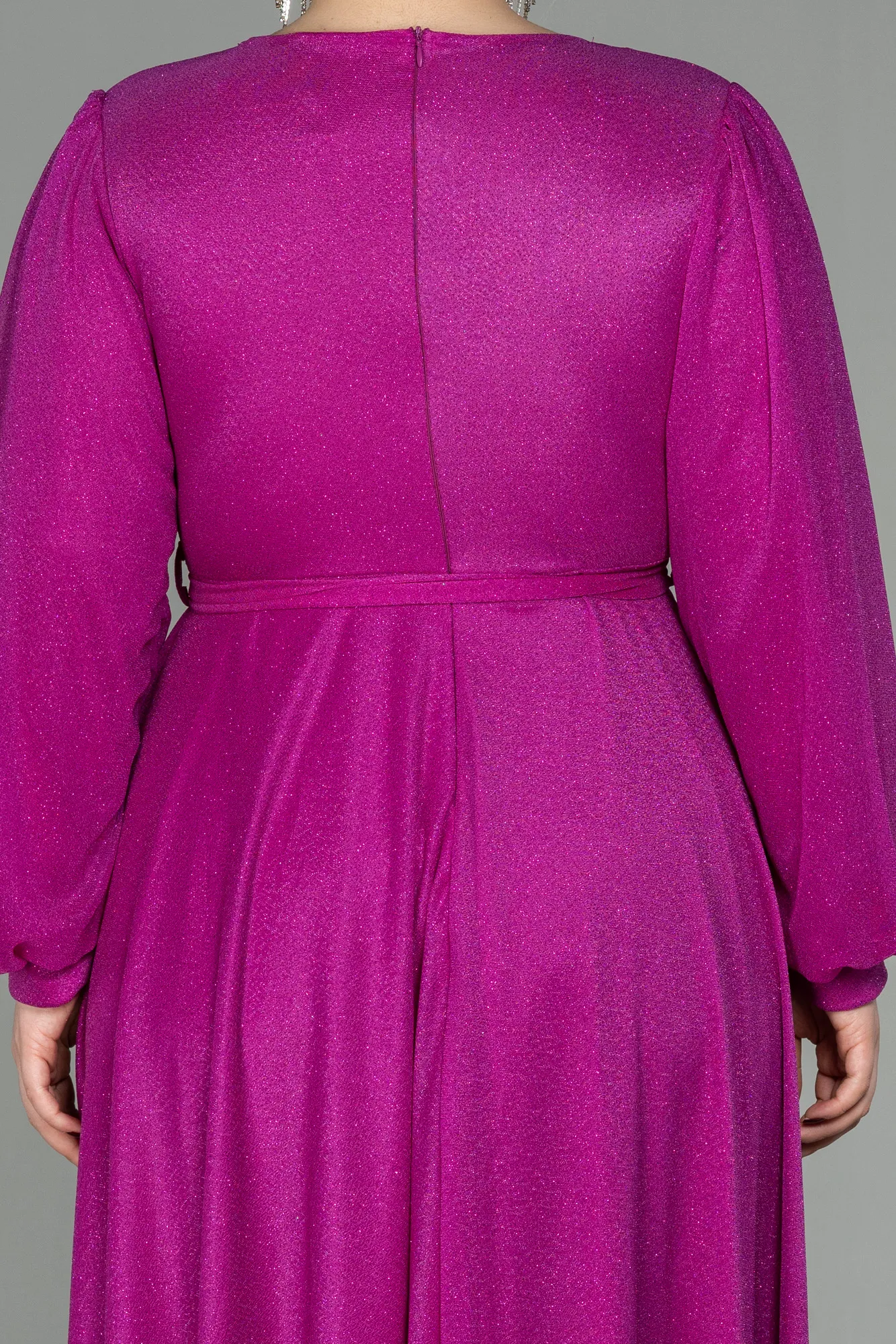 Robe de Soirée Grande Taille Longue Bleu Marine ABU2962