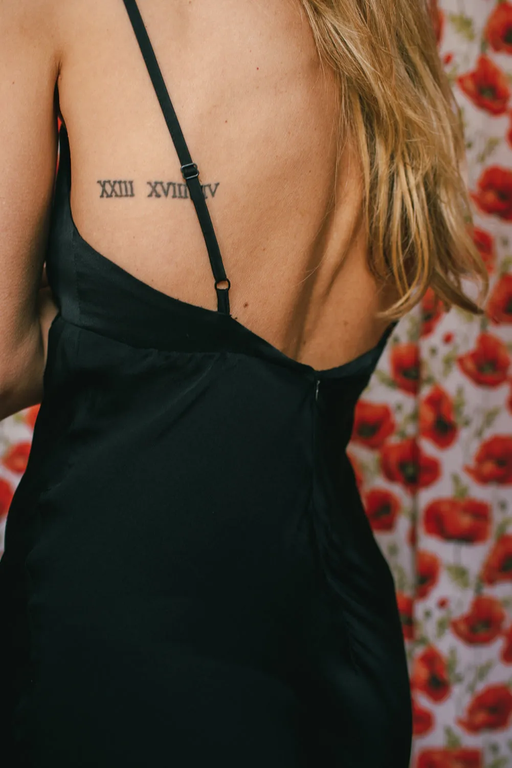 ROBE EN SOIE GEORGIA BLACK