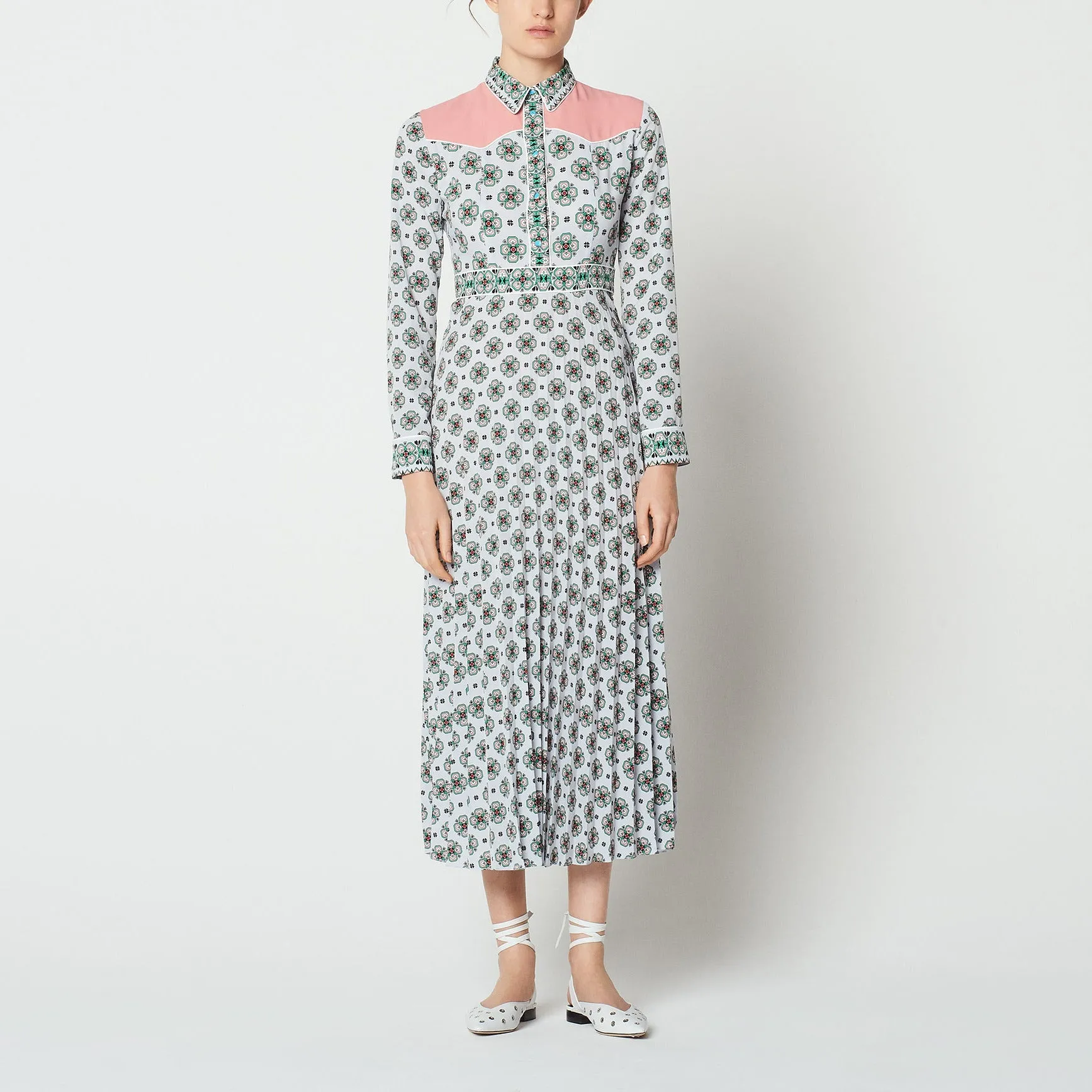 Robe longue imprimée all over