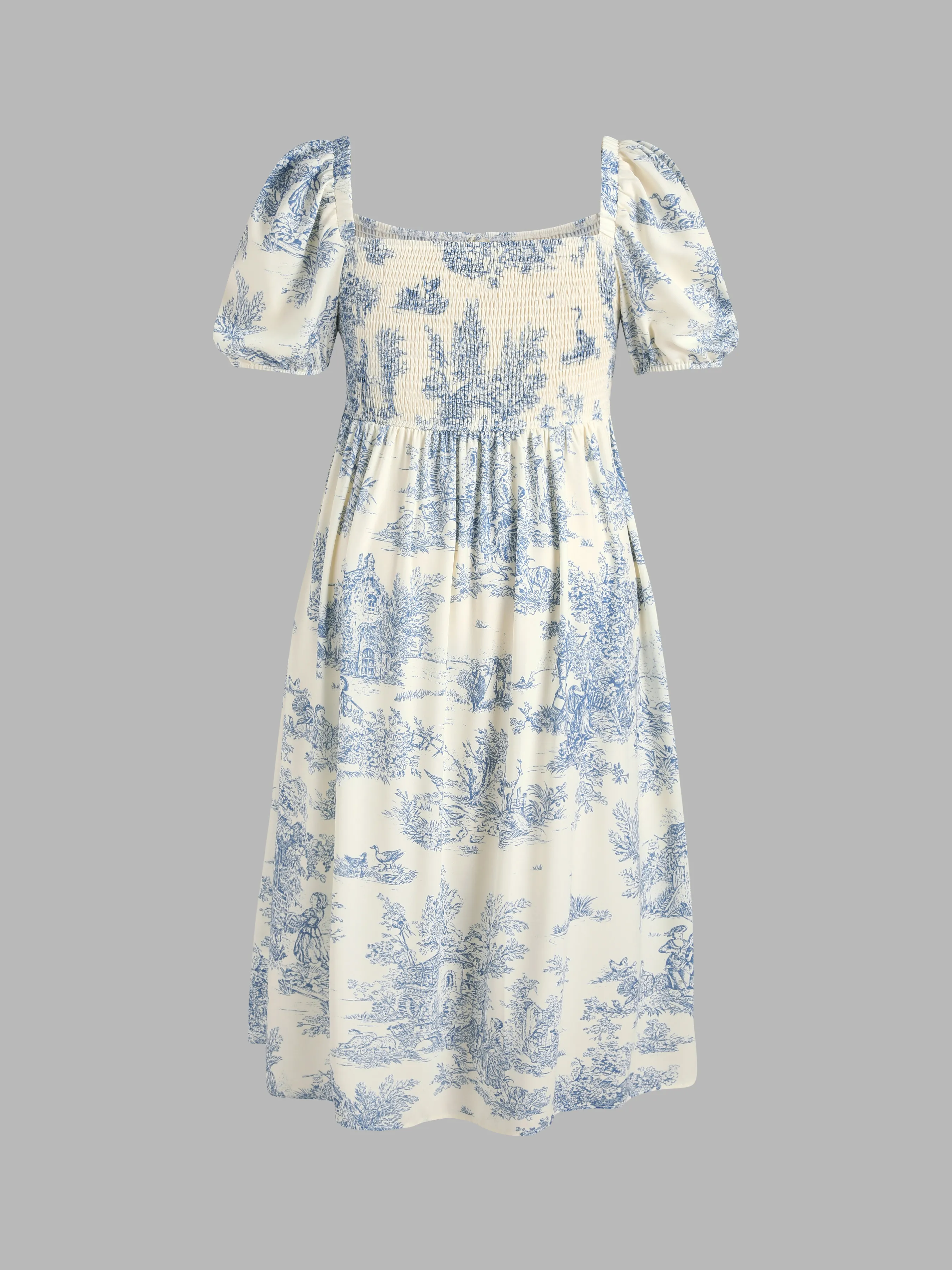 Robe mi-longue Toile de Jouy Curve & Plus