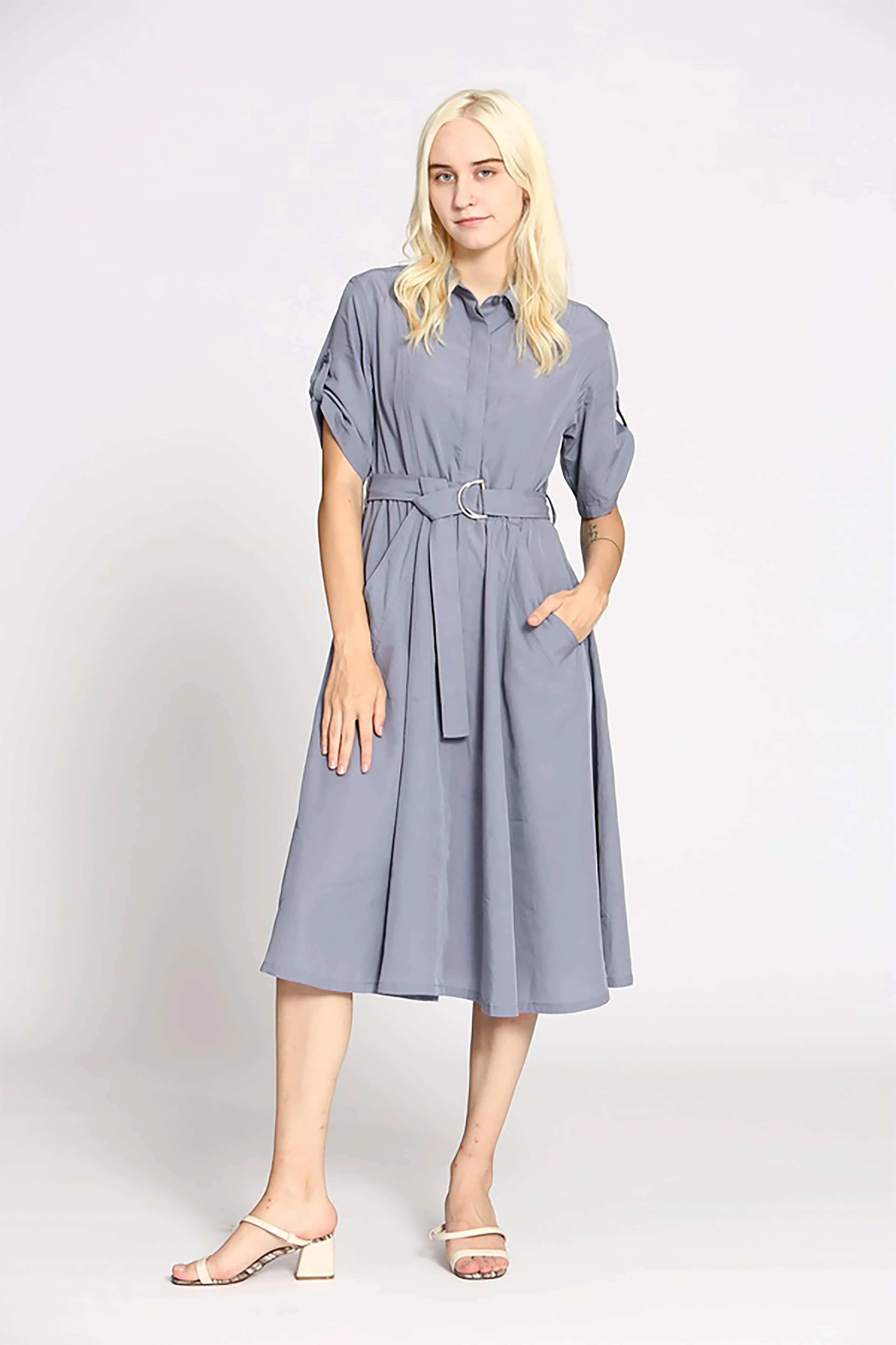 Robe uni tencel