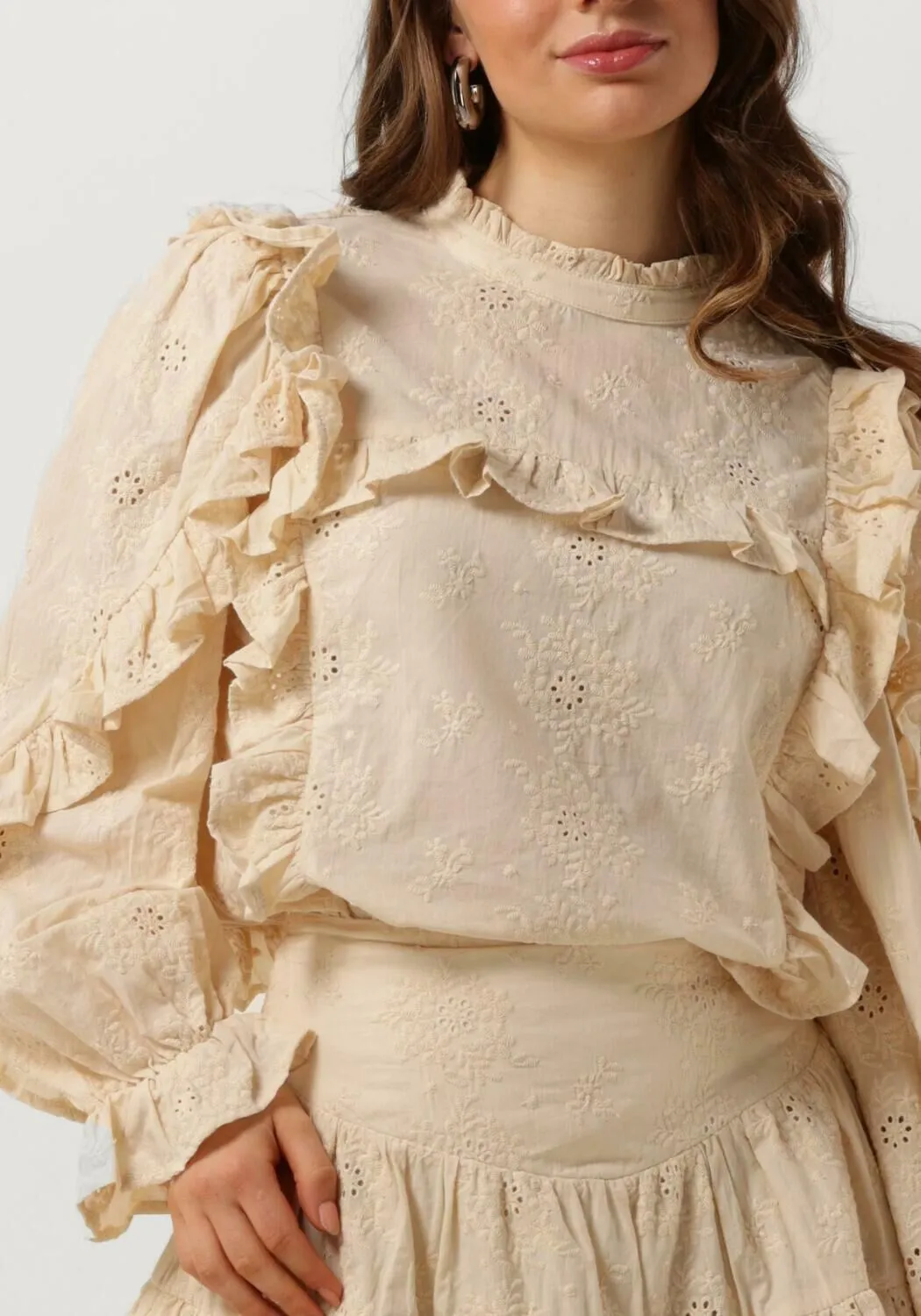 studio amaya blouse scottie en beige