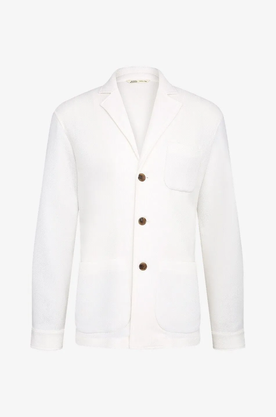 Surchemise en coton et cachemire piqués Shacket