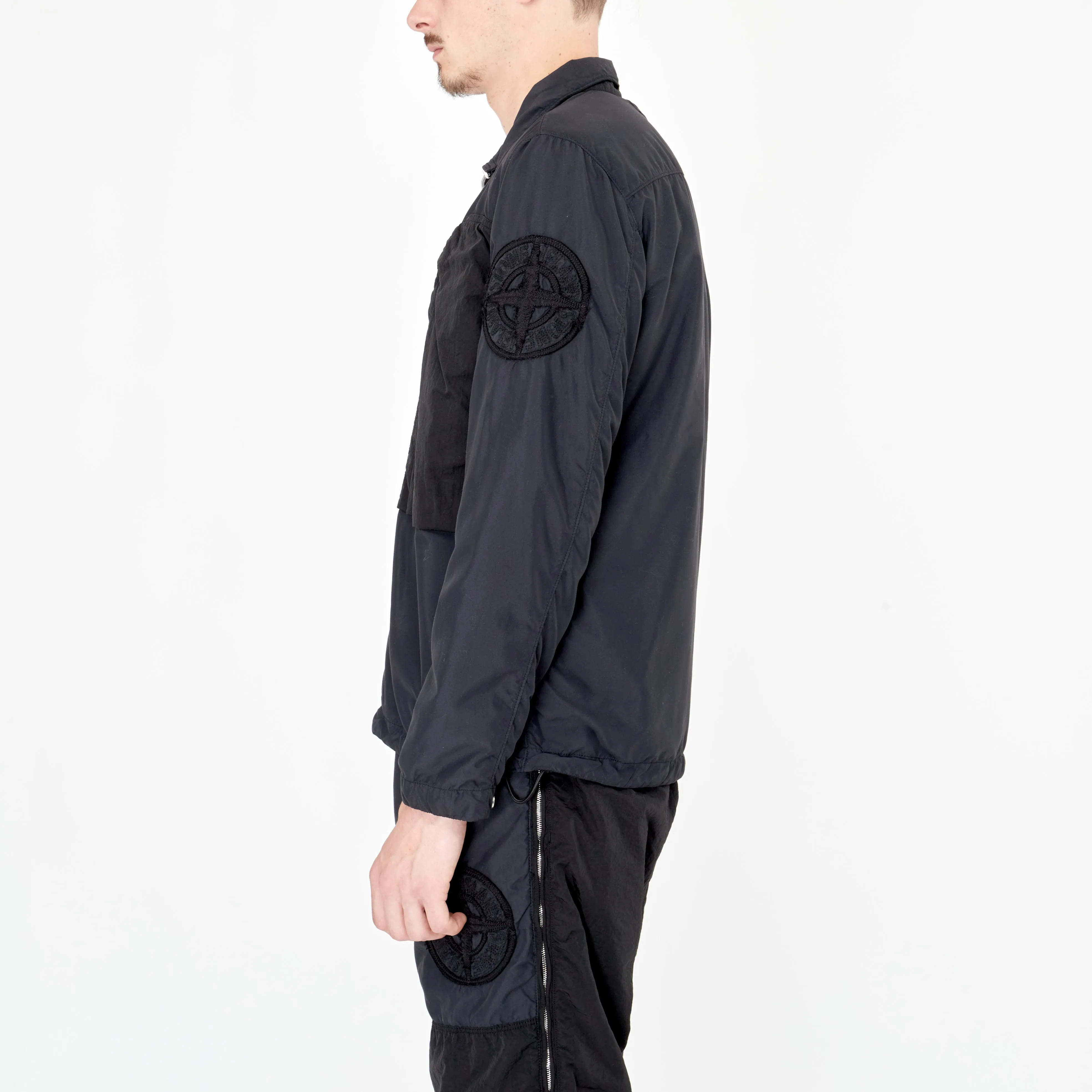 Surchemise Stone Island Nylon Noir 108M4