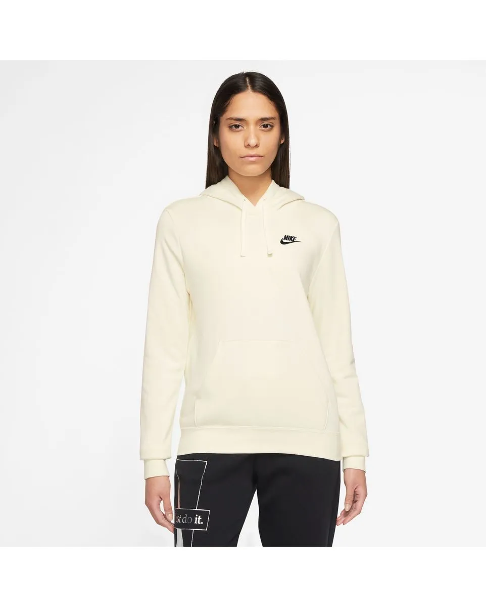 Sweat a capuche manche longues Femme W NSW CLUB FLC STD PO HDY Beige