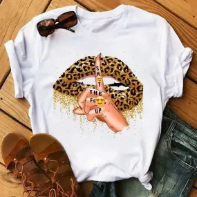 T-Shirt Léopard Bouche
