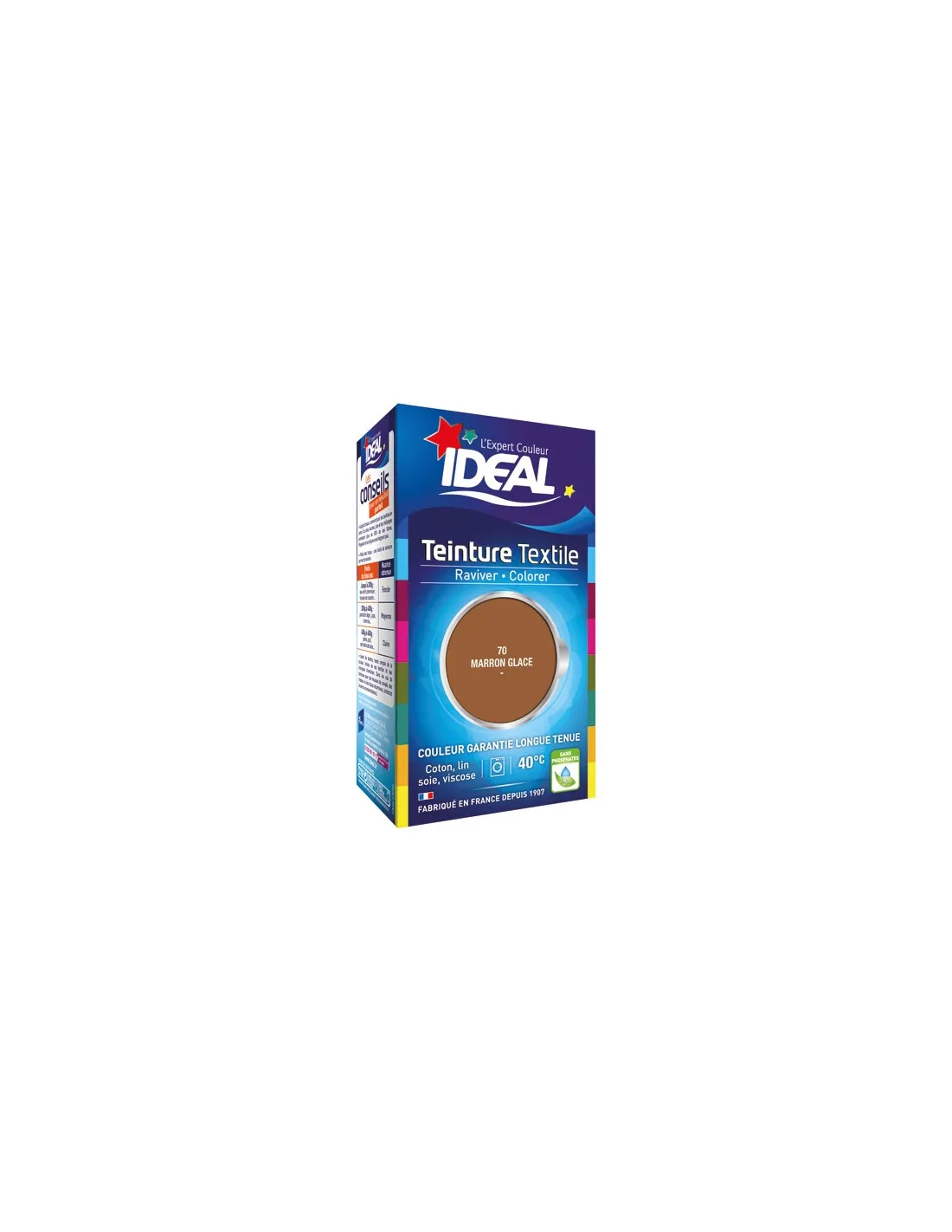 teinture liquide grand teint - 40 ml - marron glacé - ideal