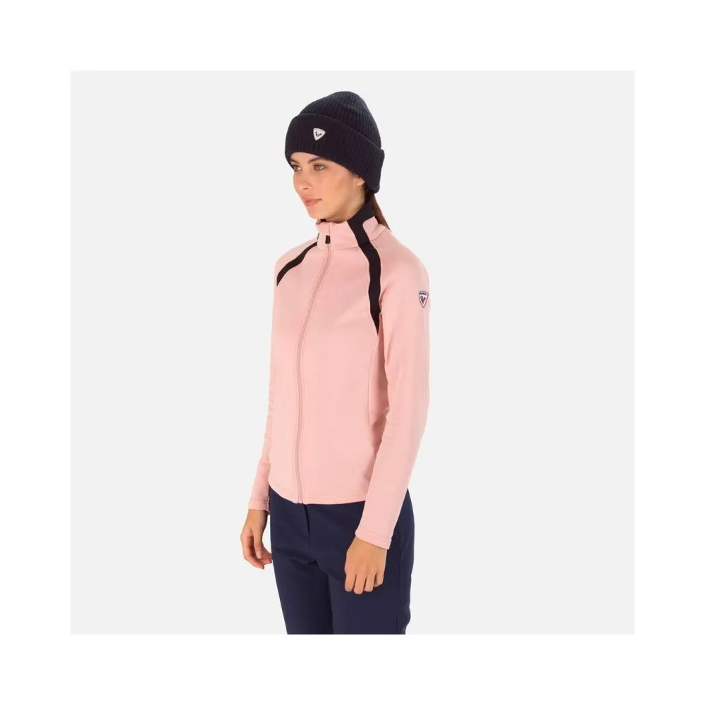 Veste zippée ROSSIGNOL Aerial FZ Rose poudré Femme